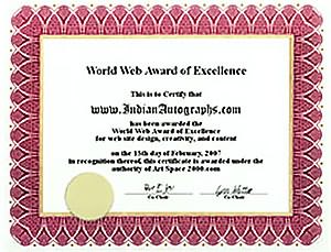 World Web Award of Excellence