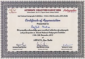 Autograph Collectors Club of India