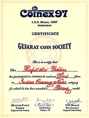 Coinex 97 by Gujarat Coin Society