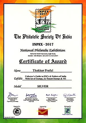 INPEX 2017 - National Philatelic Exhibition by Philatelic Society of India