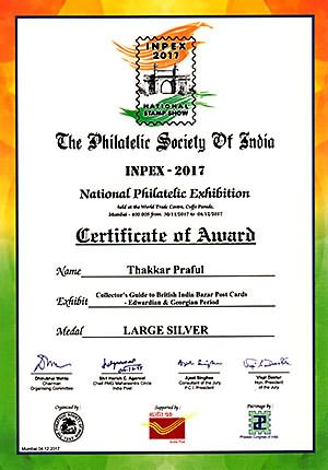 INPEX 2017 - National Philatelic Exhibition by Philatelic Society of India